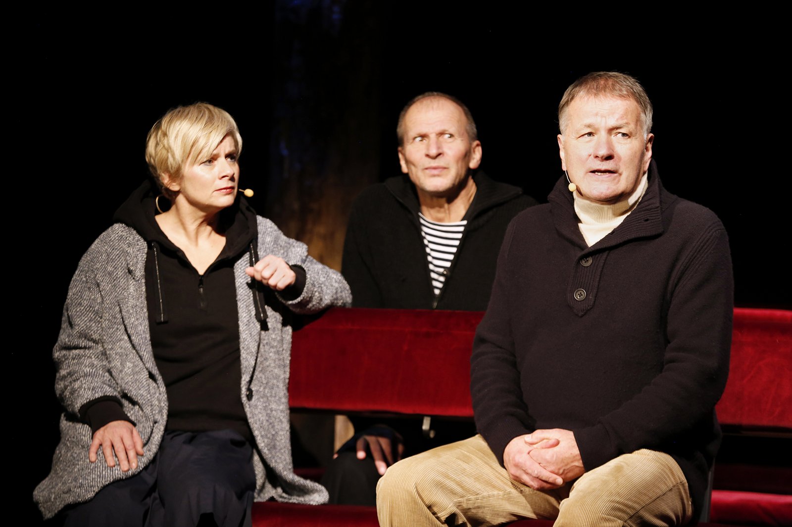 Kathleen Gaube, Jens-Uwe Bogadtke und Thomas Rühmann in „Der Wal ...“